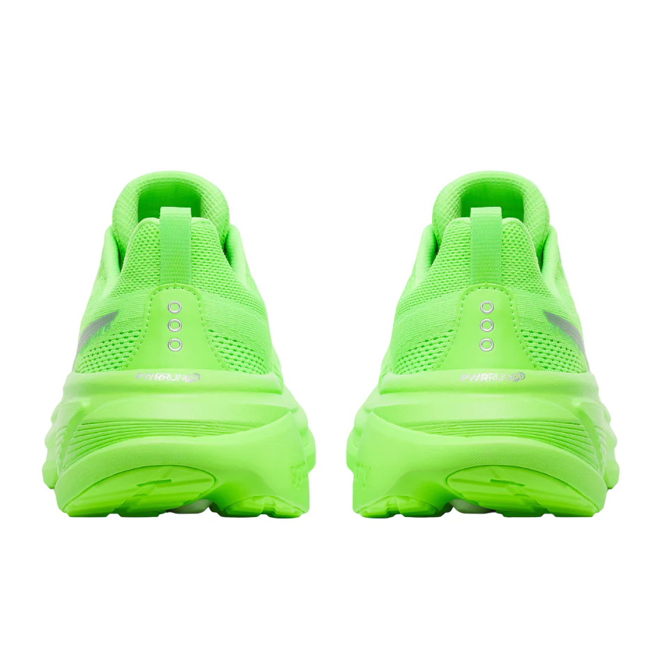 Saucony Men's Hurricane 25 Running Shoes in Silver/Slime SS26 - Image 3