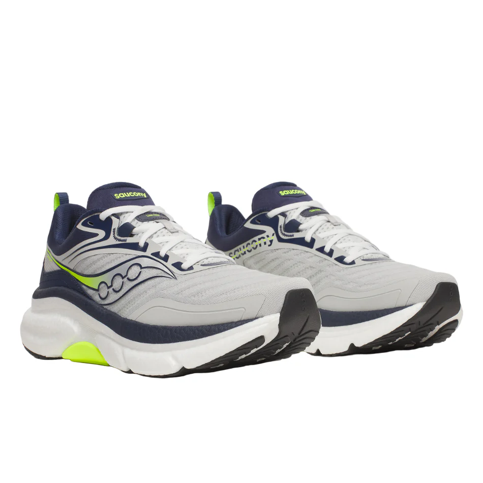 Saucony Men's Omni ST 23 Running Shoes in Mist/Navy SS26 - Image 4