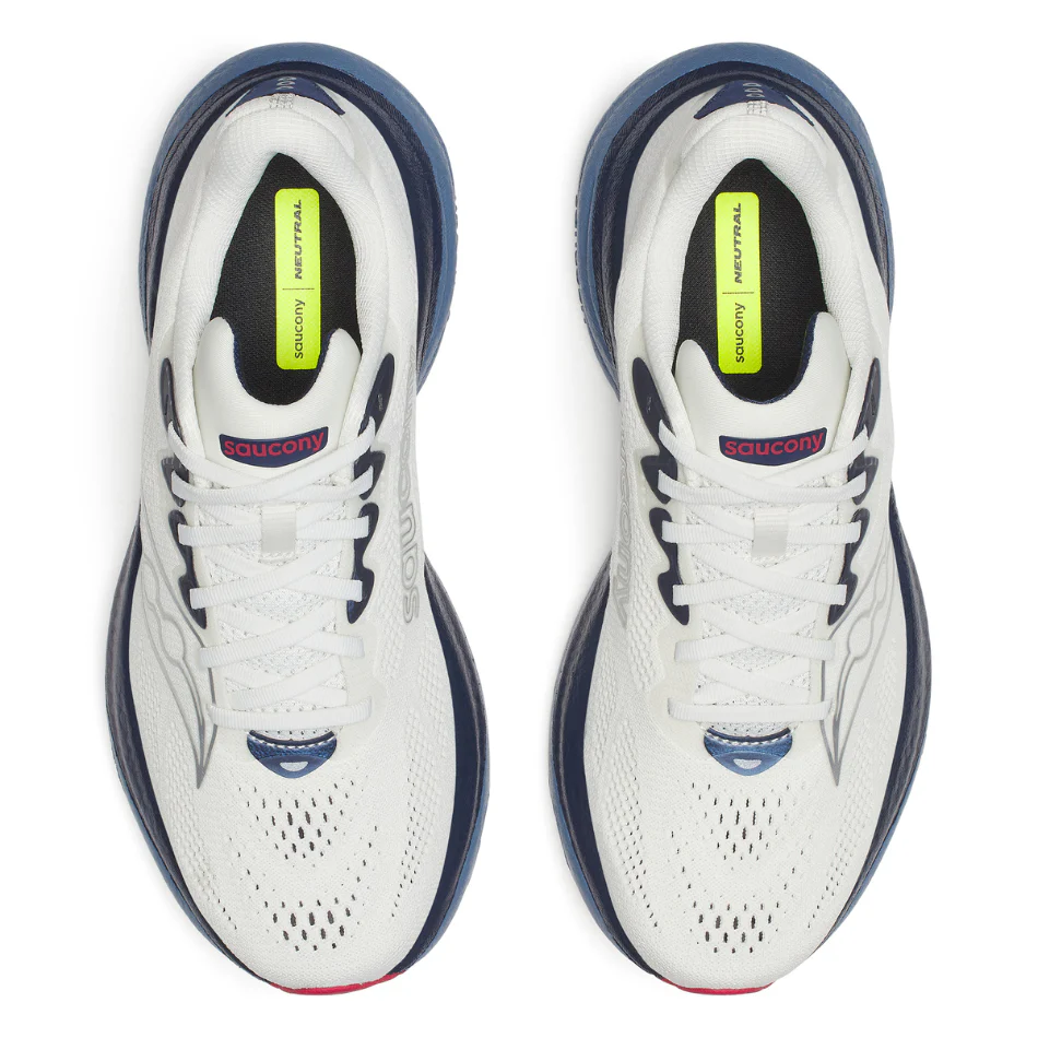 Saucony Men's Ride 19 Running Shoes in Ivory/Storm SS26 - Image 3