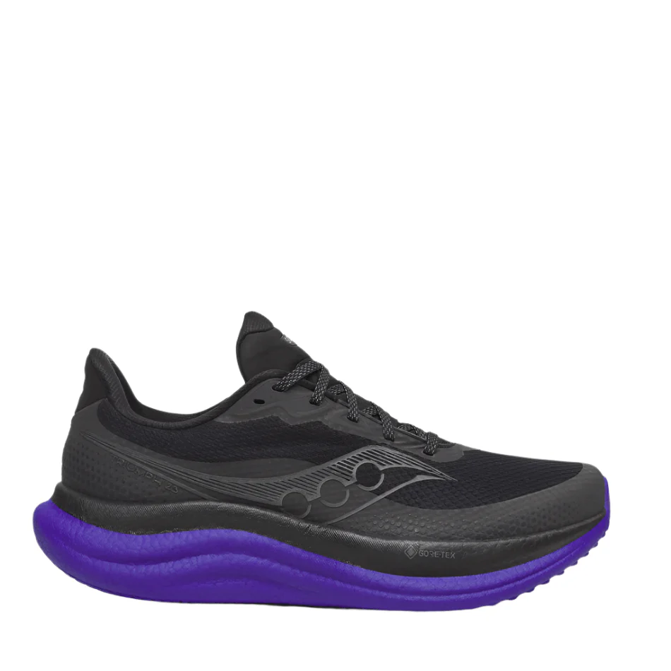 Saucony Men's Triumph 23 GTX Running Shoes in Black/Regal AW25