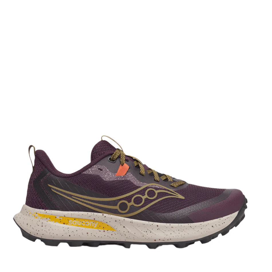 Saucony Women's Peregrine 15 Trail Running Shoes in Wine/Kodiak AW25