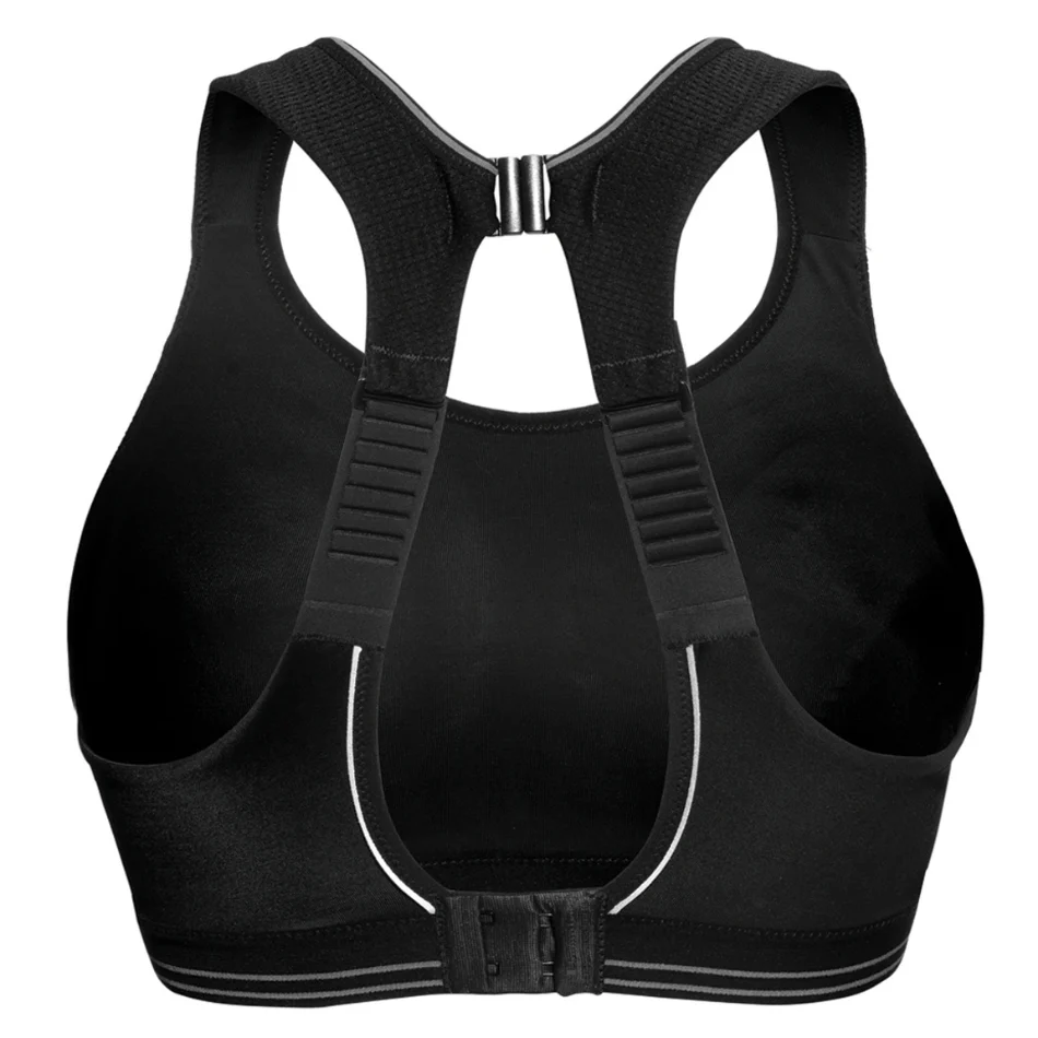 Shock Absorber Ultimate Run Bra in Black/Silver - Image 2