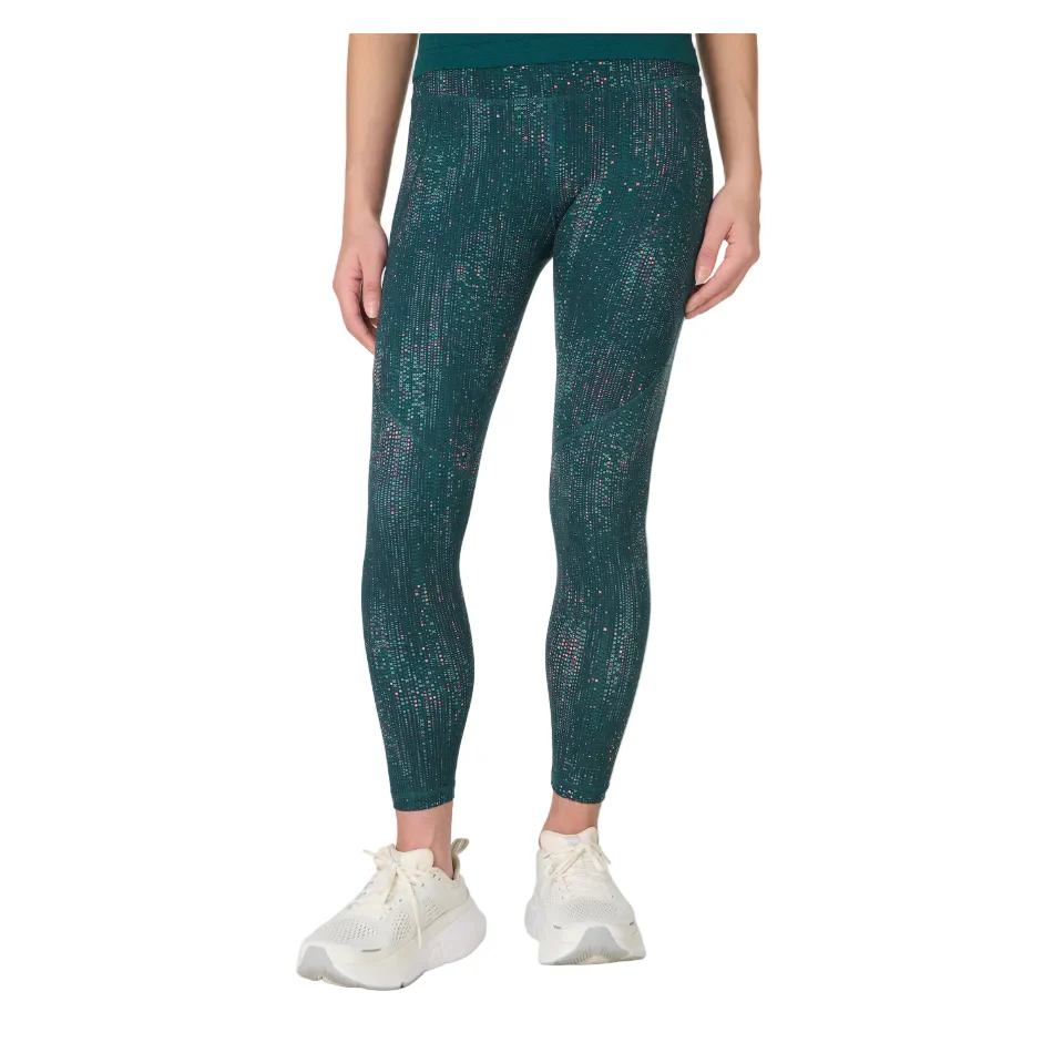 Sweaty Betty Power 7/8 Workout Leggings in Green Code Print SS26 - Image 2