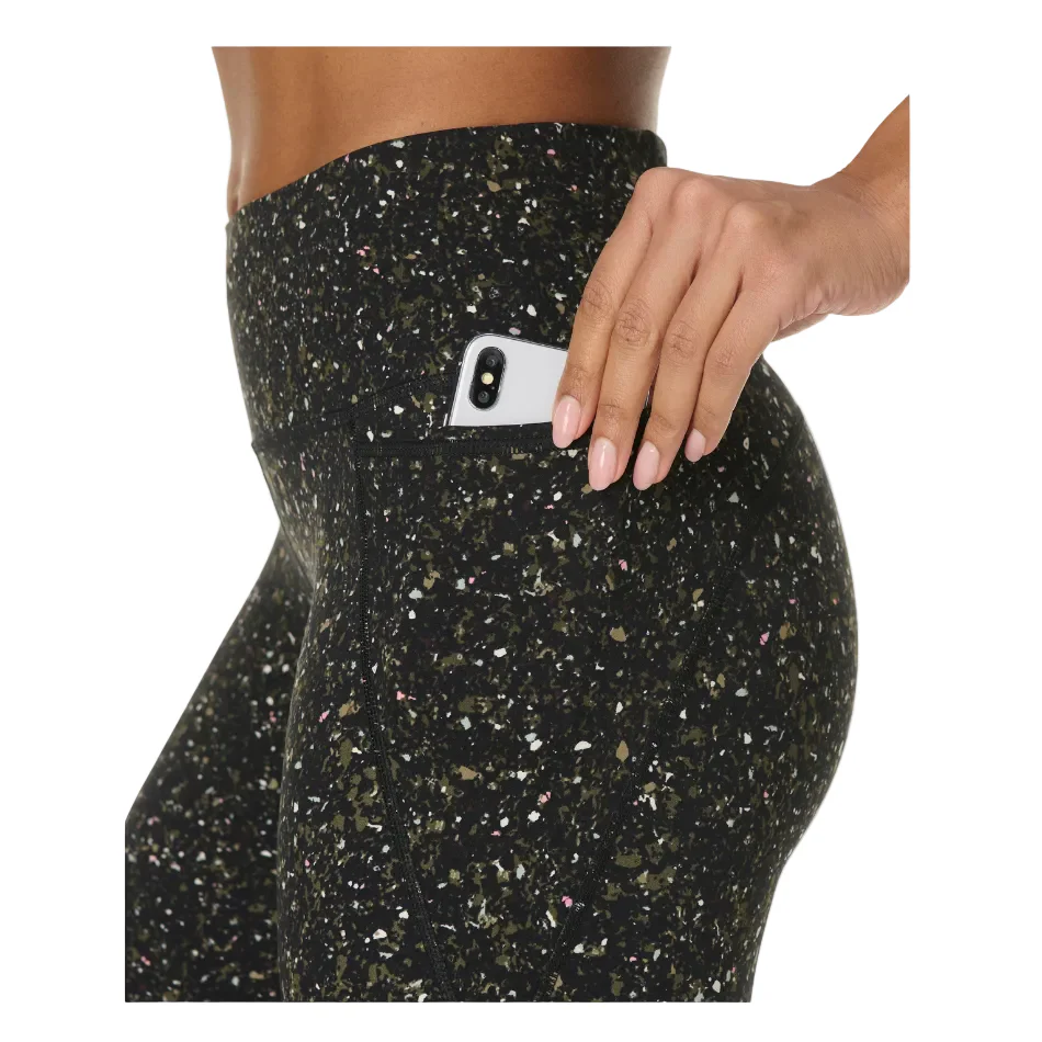 Sweaty Betty Power 7/8 Workout Leggings in Green Ditsy/Terrain Print SS26 - Image 7
