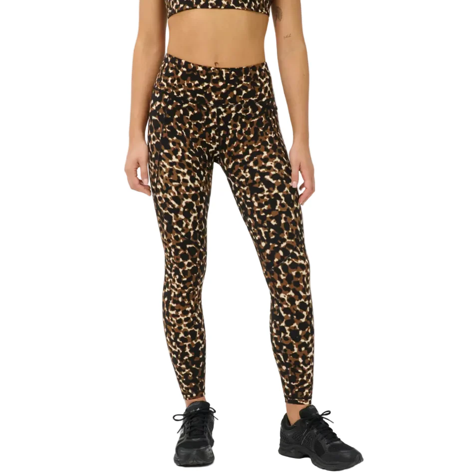 Sweaty Betty Power 7/8 Workout Leggings in Brown Offbeat Animal Print AW26 - Image 2