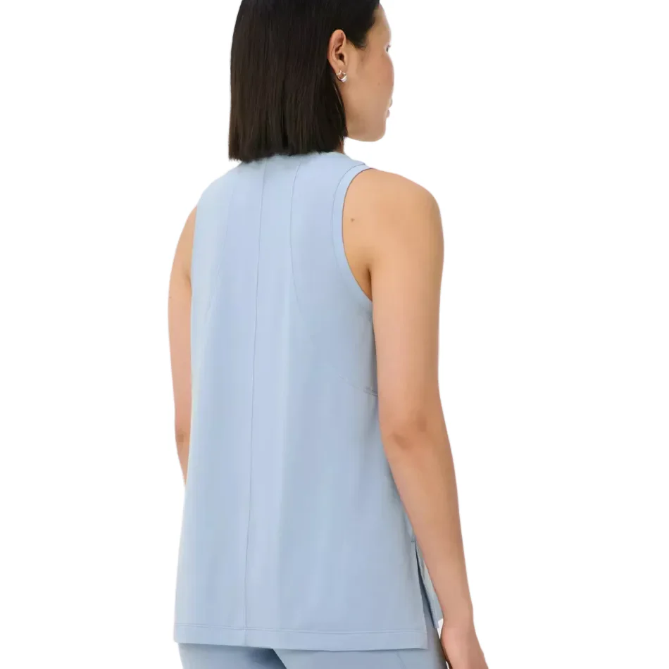 Sweaty Betty Soft Flow Studio Longline Tank in Laguna Blue AW26 - Image 3