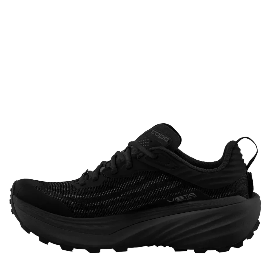 Topo Men's Vista Running Shoes in Black/Black SS26 - Image 3